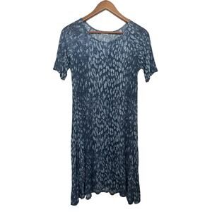L’agence Sz Small Blue Multicolor Mesh Lightweight Dress